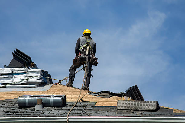 Professional Roof Installation technician working in East Randolph, VT